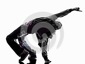 Hip hop acrobatic break dancer breakdancing young man handstand