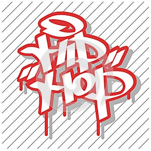 Hip hop. Colorful illustrations.