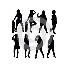 Hip Hop and Dance Kid Silhouettes