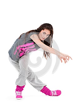 Hip-hop dancer girl