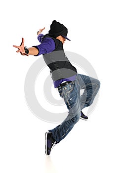 Hip Hop Dancer Jumping
