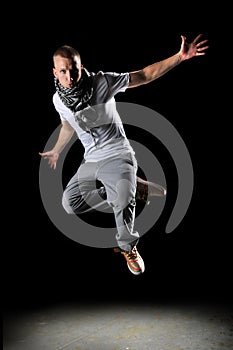 Hip Hop Dancer Jumping