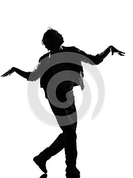 Hip hop funk dancer dancing man