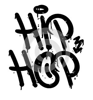 Hip hop graffiti tag