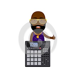 Hip-Hop Guy with MIDI Controller