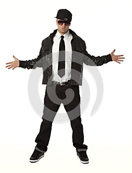 Hip Hop Guy on White