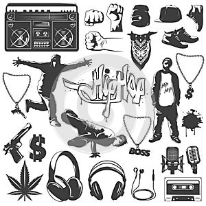 Hip Hop Icon Set