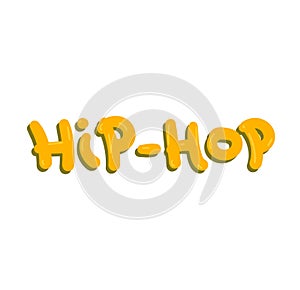 Hip-hop text vector.