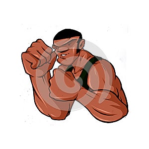 Hip Hop Tough Guy Street Fighter Boxer