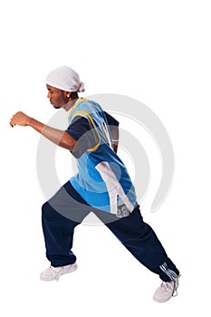 Hip-hop young man making cool move