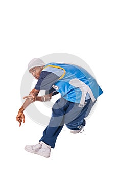 Hip-hop young man making cool move