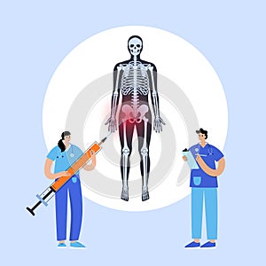 Hip joint injection