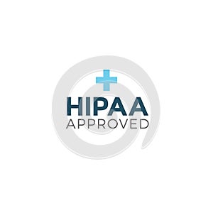 HIPAA Approved Approval or Compliance Icon Graphic