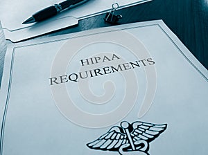 HIPAA Requirements documents photo