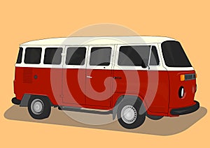 VW minibus or camper photo