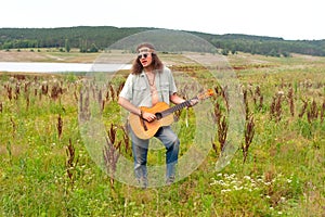 Hippie musiciant