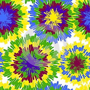 Hippie pattern with bright drops