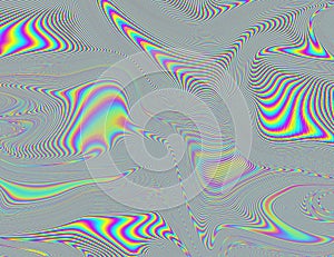 Hippie Trippy Psychedelic Rainbow Background LSD Colorful Wallpaper. Abstract Hypnotic Illusion. Hippie Retro Texture