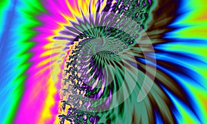 Hippie Tyedye Fractal Abstract Background photo