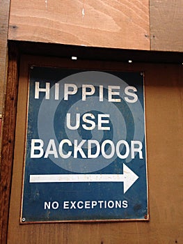 Hippies use backdoor