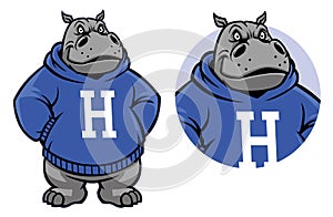 Hippo mascot photo