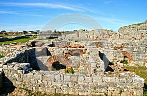 Hippocaust from the private baths of the domus de Cantaber in the Roman ruins of Conimbriga