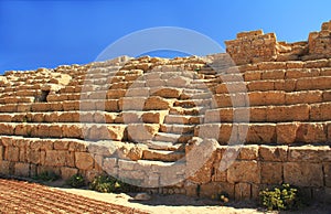 Hippodrome Steps and Seats in Caesarea Maritima National Park