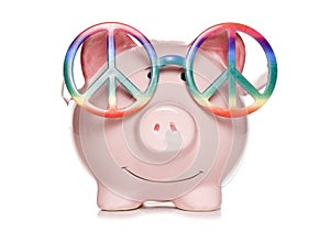 Hippy piggy bank cut out