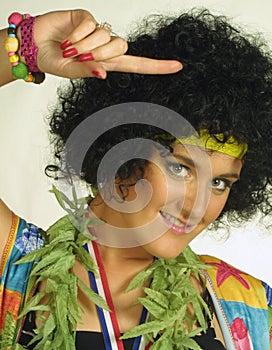 Hippy woman photo