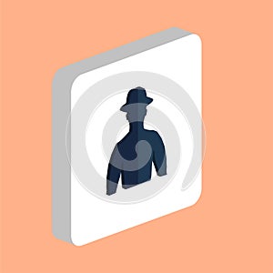 Hipster computer symbol