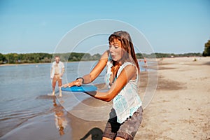 Hipster Friends At The Beach photo