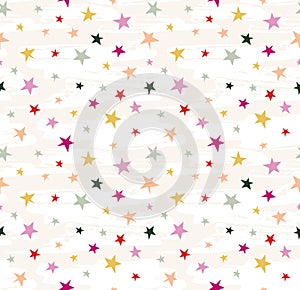 Hipster Geometric Star seamless Pattern.