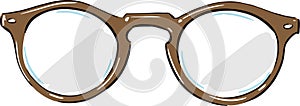 Hipster Glasses Fashion Style Illustration