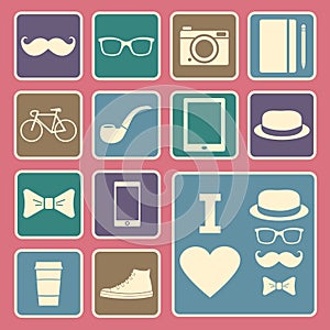 Hipster icon