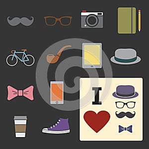 Hipster icon