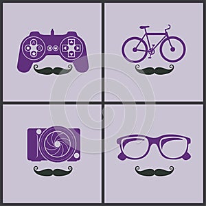 Hipster icons