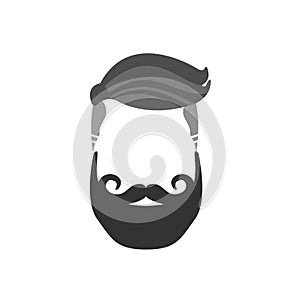 Hipster Male Hair and Facial Style With Verdi Beard French Moustache