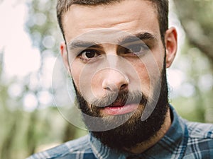 Hipster man portrait