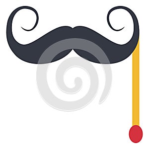 Hipster Mask Vector icon which can be easily modified or edit