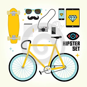 Hipster mast have vector objects