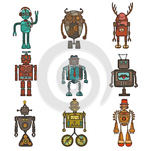 Hipster robot set