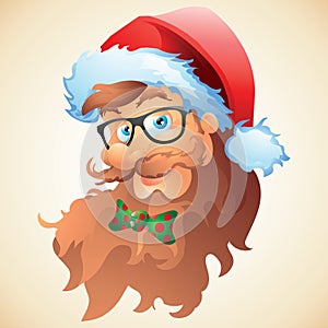 Hipster santa