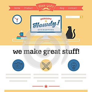 Hipster style infographics elements and icons