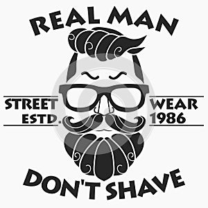 Hipster T-shirt Design, Retro style