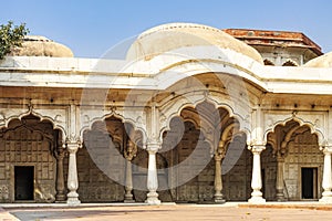 Hira Mahal inside of the Red Fort, Delhi, India photo