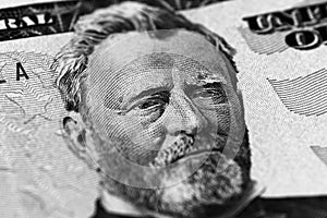 Hiram Ulysses Grant portrait from us 50 dollars.