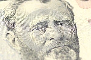 Hiram Ulysses Grant portrait from us 50 dollars.
