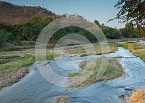 Hiran river as it passes through Sasan.