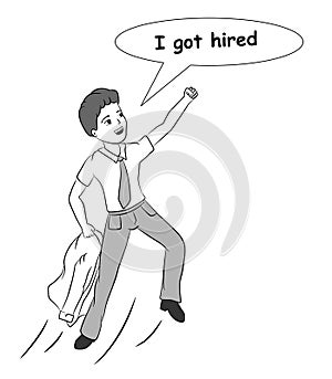 Hired and excited