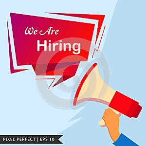 We are Hiring advertisement for job seekers